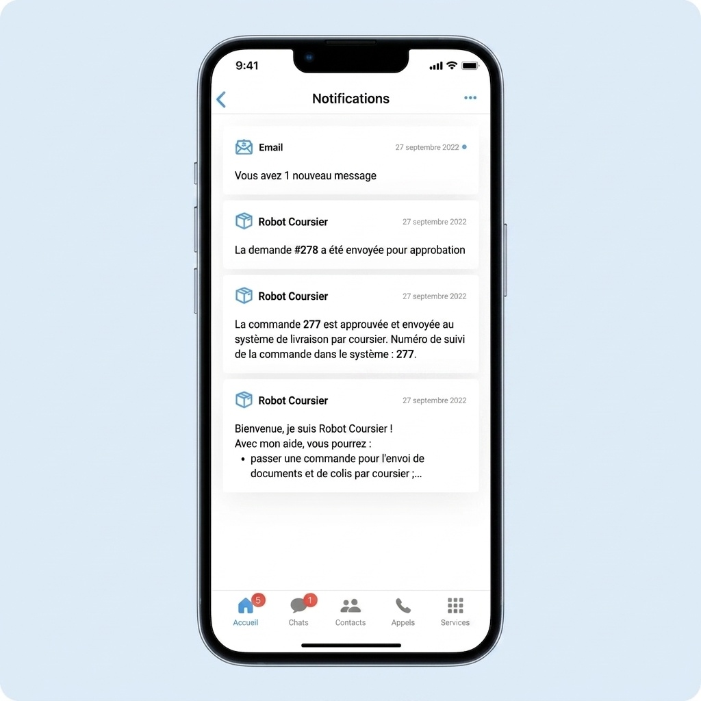 Notifications servers in aXtura SmartApps