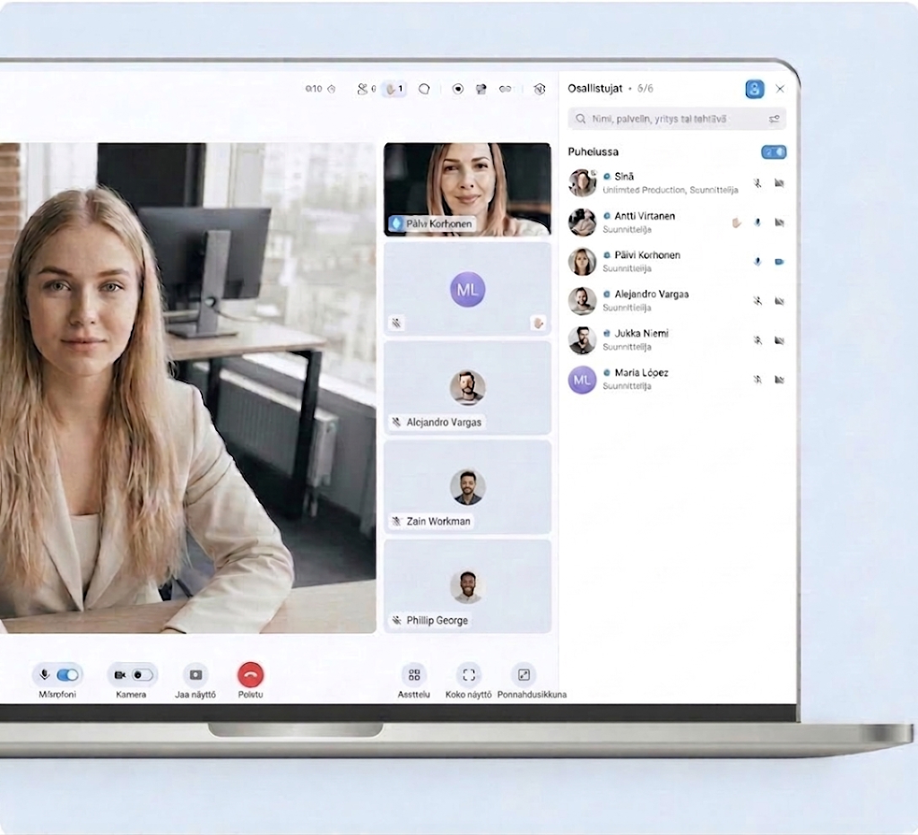 Video conferencing in aXtura